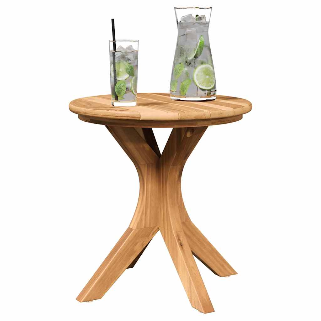 vidaXL Stolik boczny Brązowy 40 x 40 x 41 cm Lite drewno teakowe