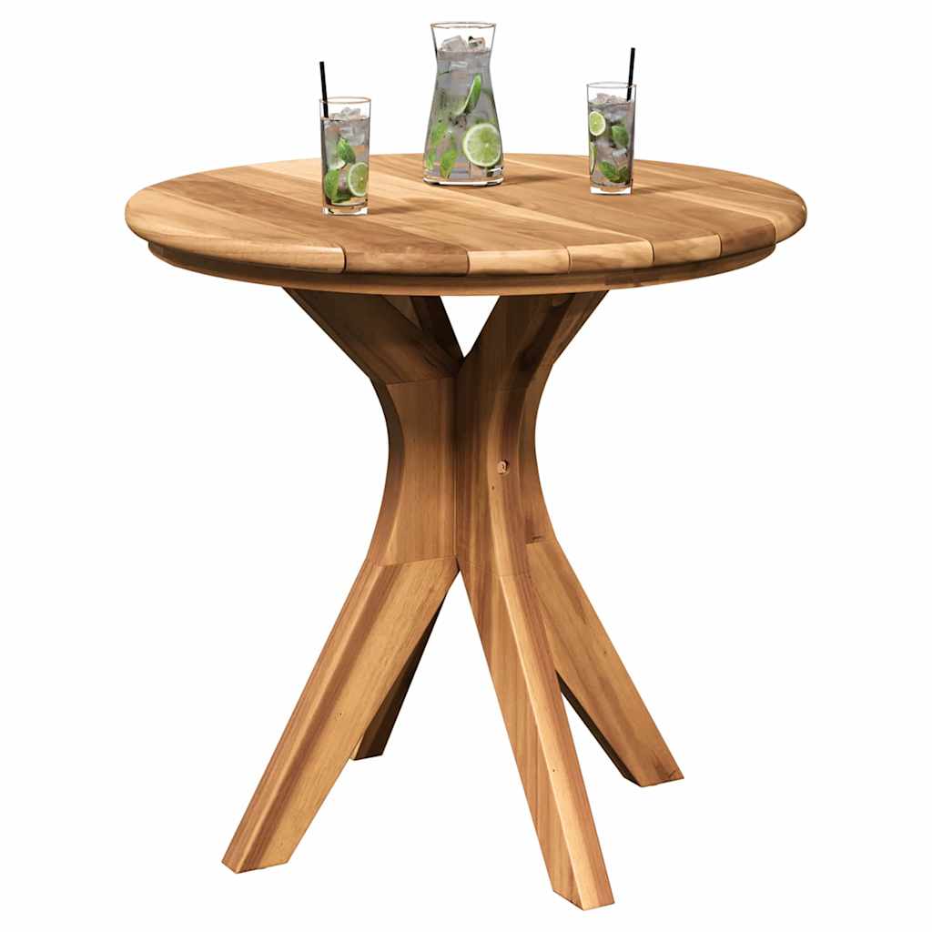 vidaXL Stolik boczny Brązowy 55 x 55 x 51 cm Lite drewno teakowe