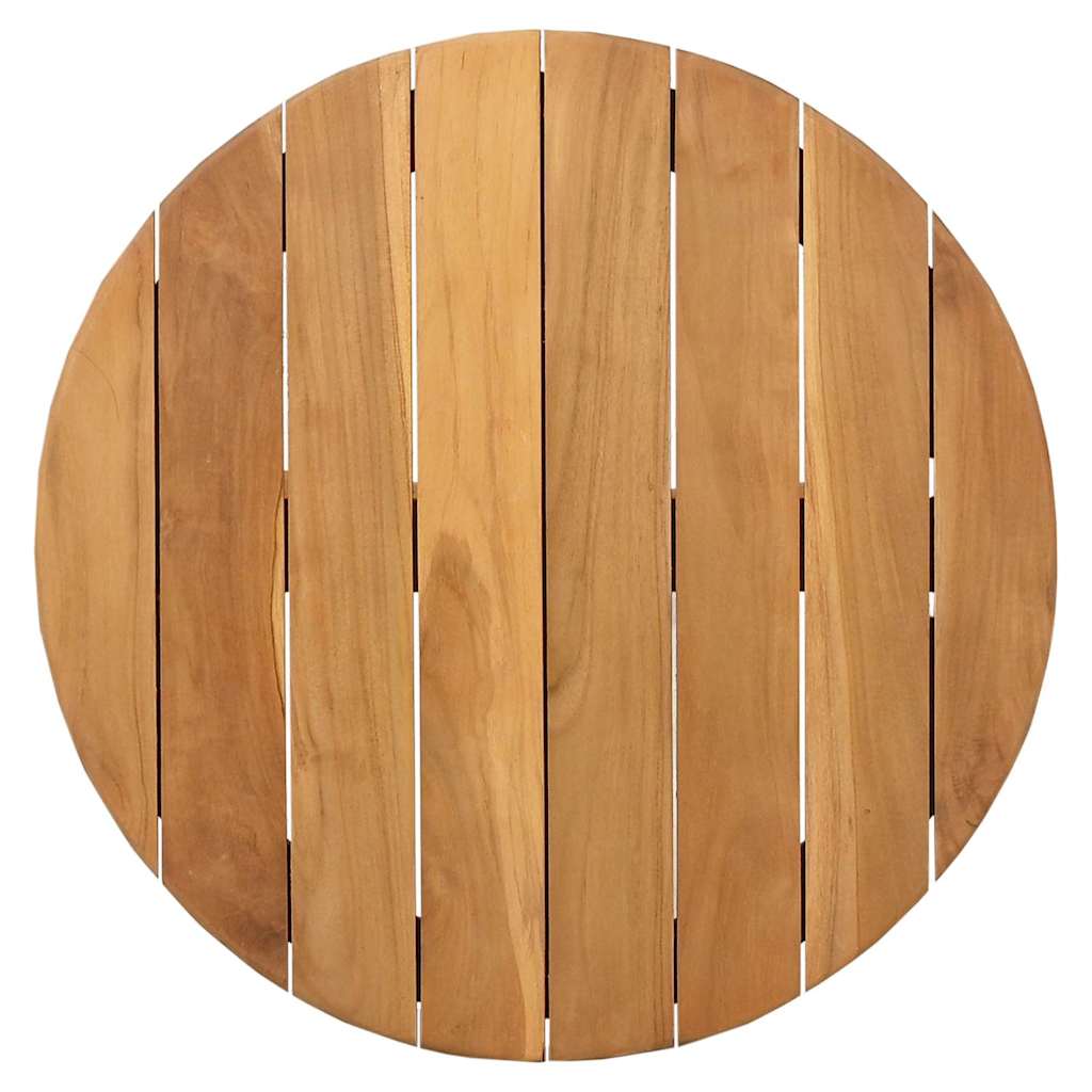 vidaXL Stolik boczny Brązowy 55 x 55 x 51 cm Lite drewno teakowe