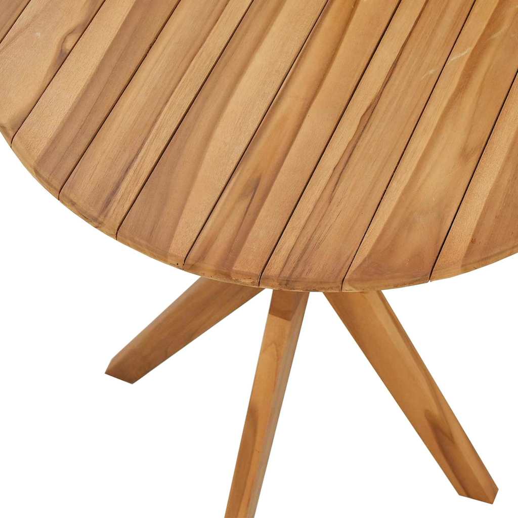 vidaXL Stolik boczny Brązowy 70 x 70 x 75 cm Lite drewno teakowe