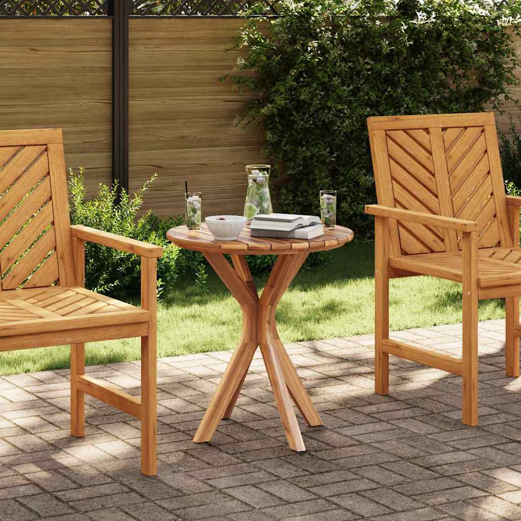 vidaXL Stolik boczny Brązowy 70 x 70 x 75 cm Lite drewno teakowe