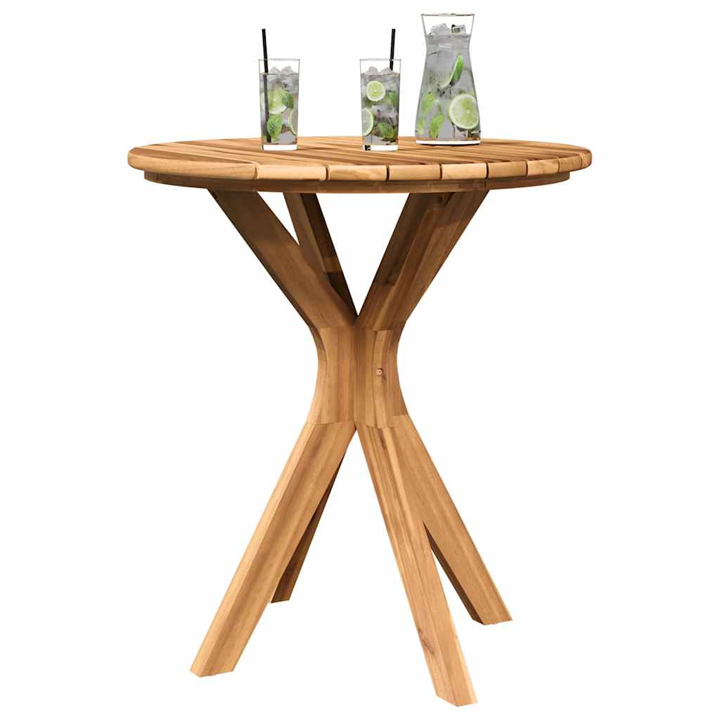 vidaXL Stolik boczny Brązowy 70 x 70 x 75 cm Lite drewno teakowe
