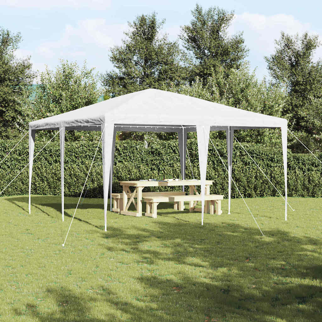 vidaXL Namiot Imprezowy Biały 400 x 400 x 266 cm Polietylen i Stal