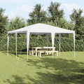 vidaXL Namiot Imprezowy Biały 400 x 400 x 266 cm Polietylen i Stal