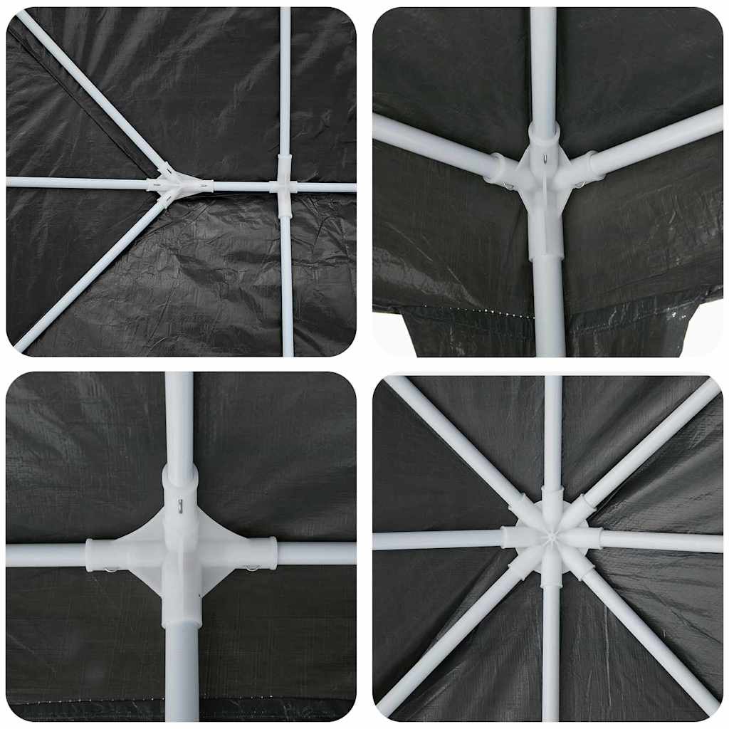 vidaXL Namiot Imprezowy Antracyt 400 x 400 x 266 cm Polietylen i Stal