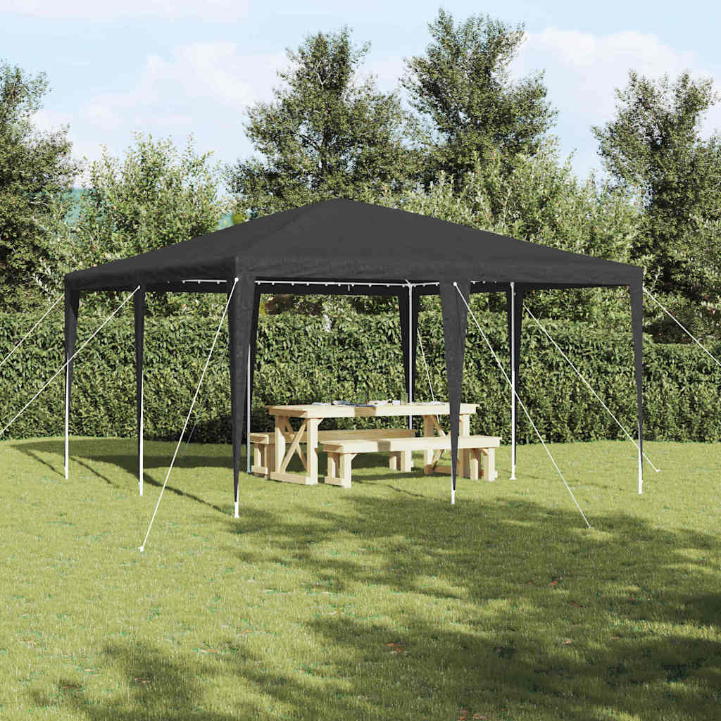 vidaXL Namiot Imprezowy Antracyt 400 x 400 x 266 cm Polietylen i Stal
