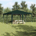 vidaXL Namiot Imprezowy Zielony 400 x 400 x 266 cm Polietylen i Stal