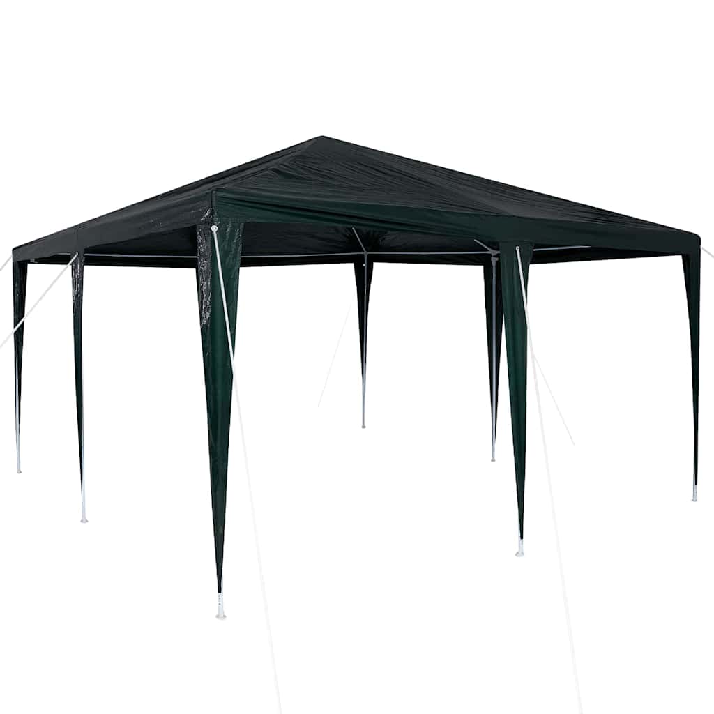 vidaXL Namiot Imprezowy Zielony 400 x 400 x 266 cm Polietylen i Stal