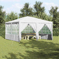 vidaXL Namiot Imprezowy Biały 400 x 400 x 266 cm Polietylen