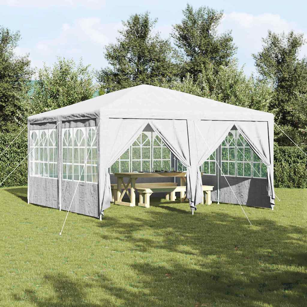 vidaXL Namiot Imprezowy Biały 400 x 400 x 266 cm Polietylen