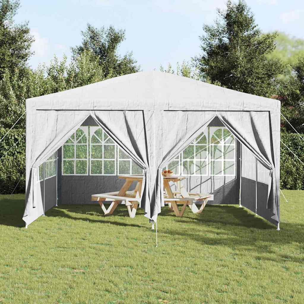 vidaXL Namiot Imprezowy Biały 400 x 400 x 266 cm Polietylen