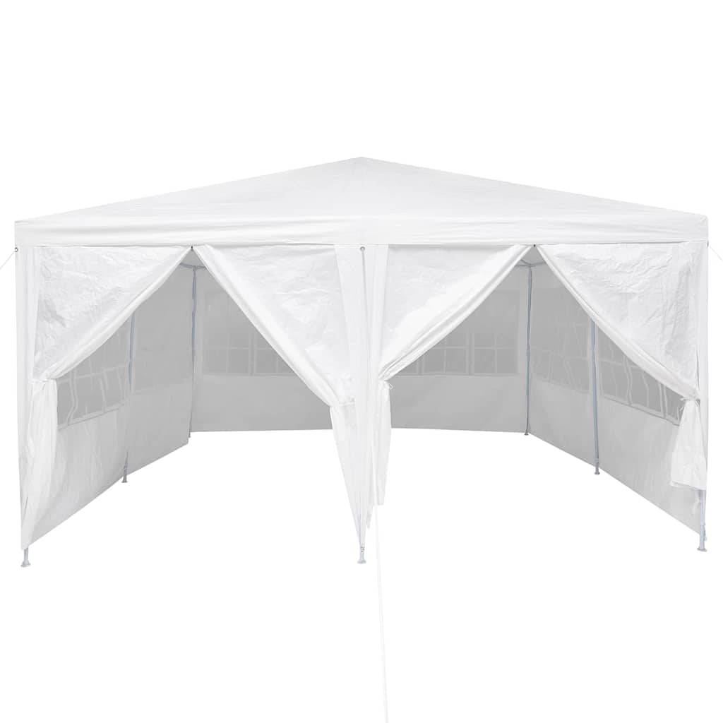 vidaXL Namiot Imprezowy Biały 400 x 400 x 266 cm Polietylen