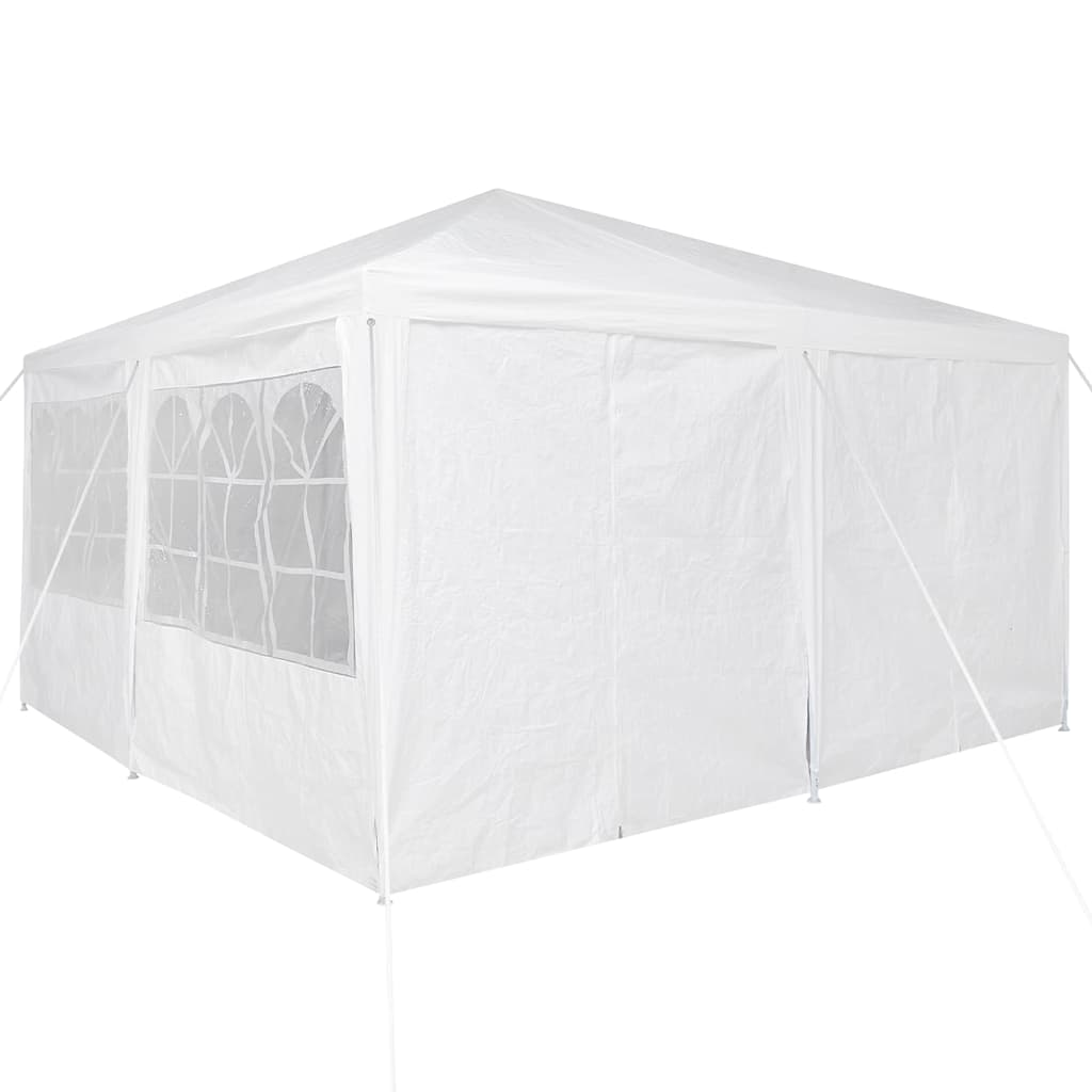 vidaXL Namiot Imprezowy Biały 400 x 400 x 266 cm Polietylen