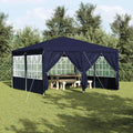 vidaXL Namiot Imprezowy Niebieski 400 x 400 x 266 cm Polietylen