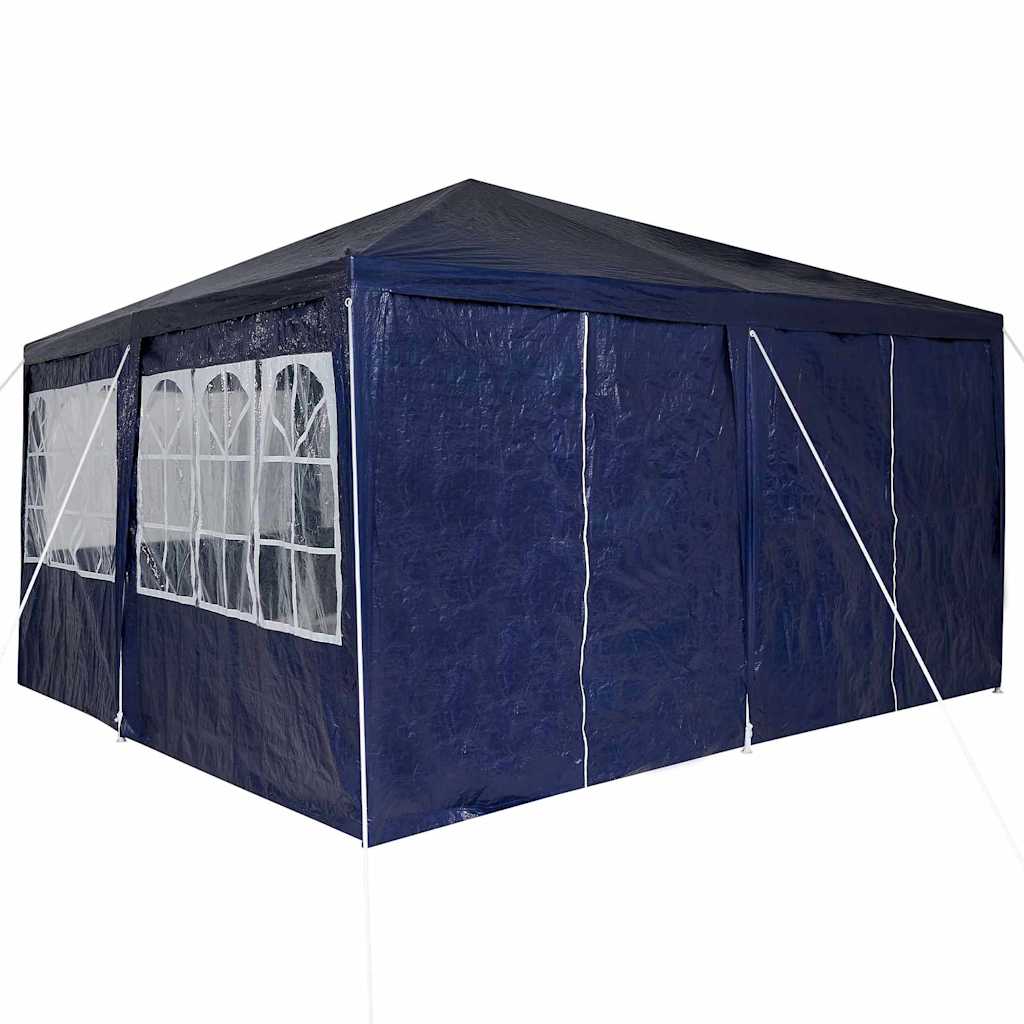 vidaXL Namiot Imprezowy Niebieski 400 x 400 x 266 cm Polietylen