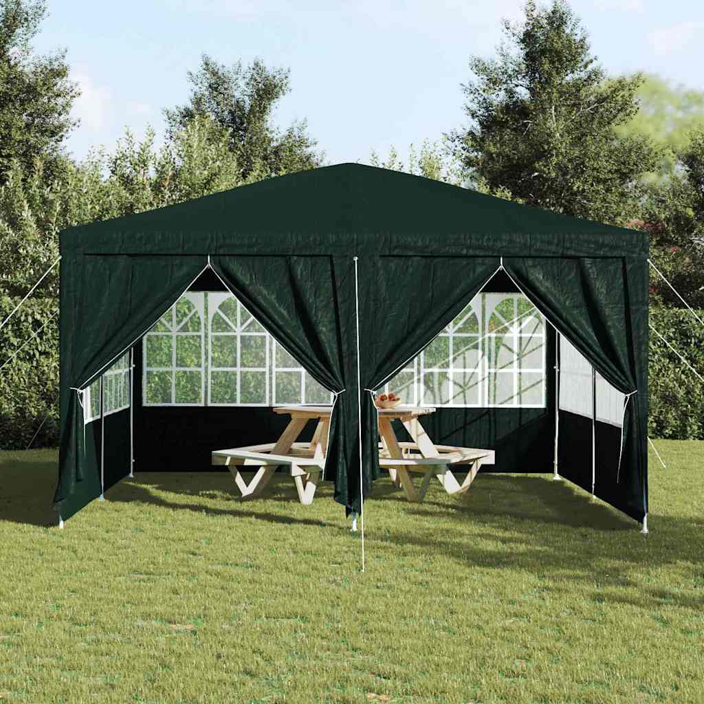 vidaXL Namiot Imprezowy Zielony 400 x 400 x 266 cm Polietylen