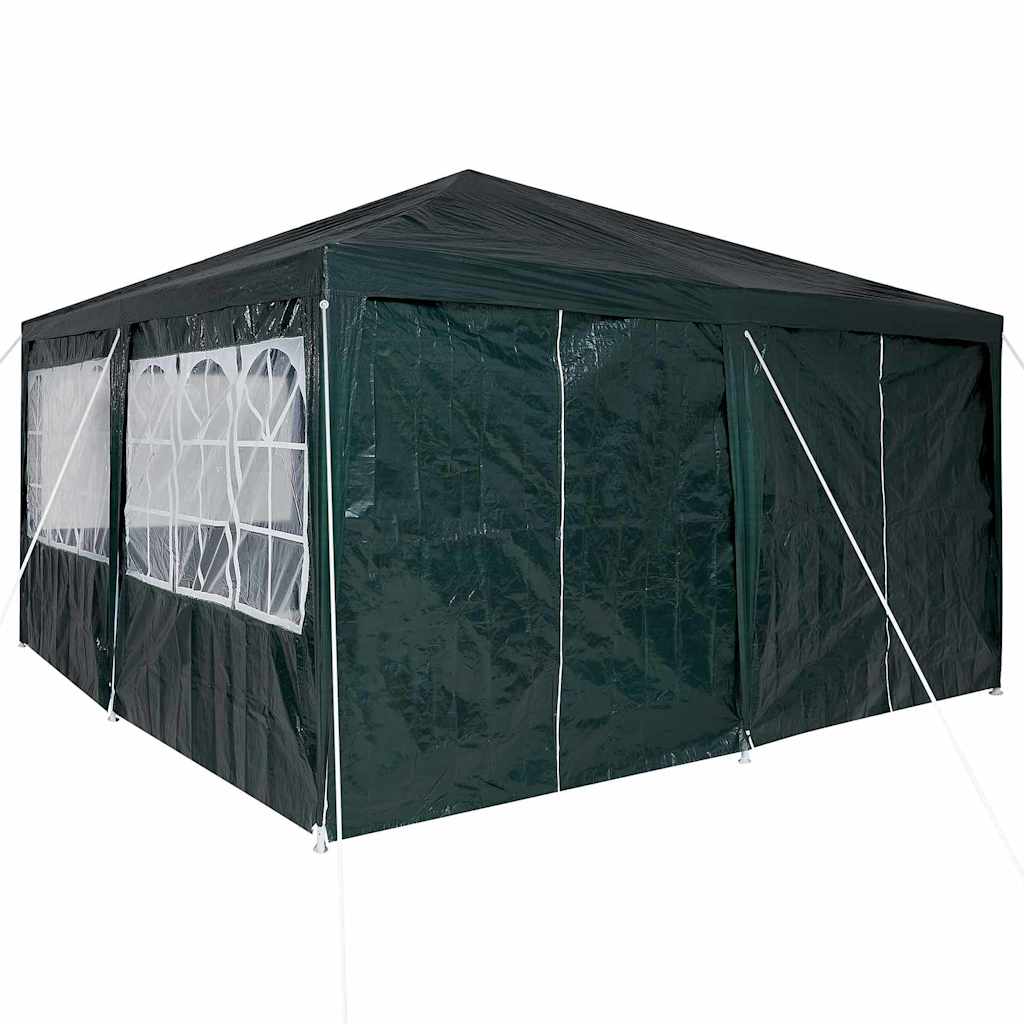 vidaXL Namiot Imprezowy Zielony 400 x 400 x 266 cm Polietylen