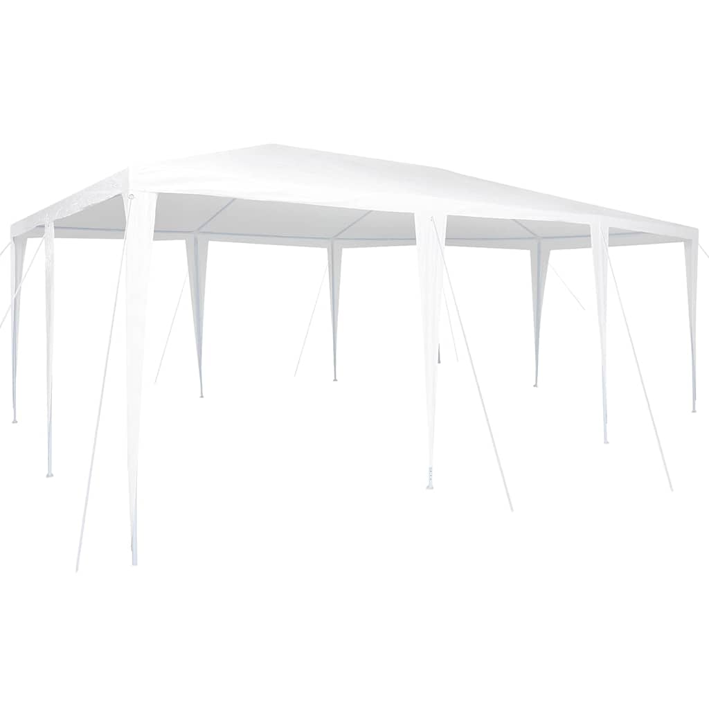 vidaXL Namiot Imprezowy Biały 600 x 400 x 266 cm Polietylen i Stal