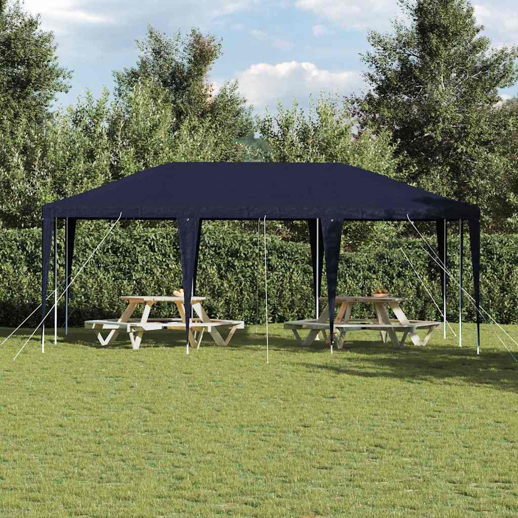 vidaXL Namiot Imprezowy Niebieski 600 x 400 x 266 cm Polietylen i Stal