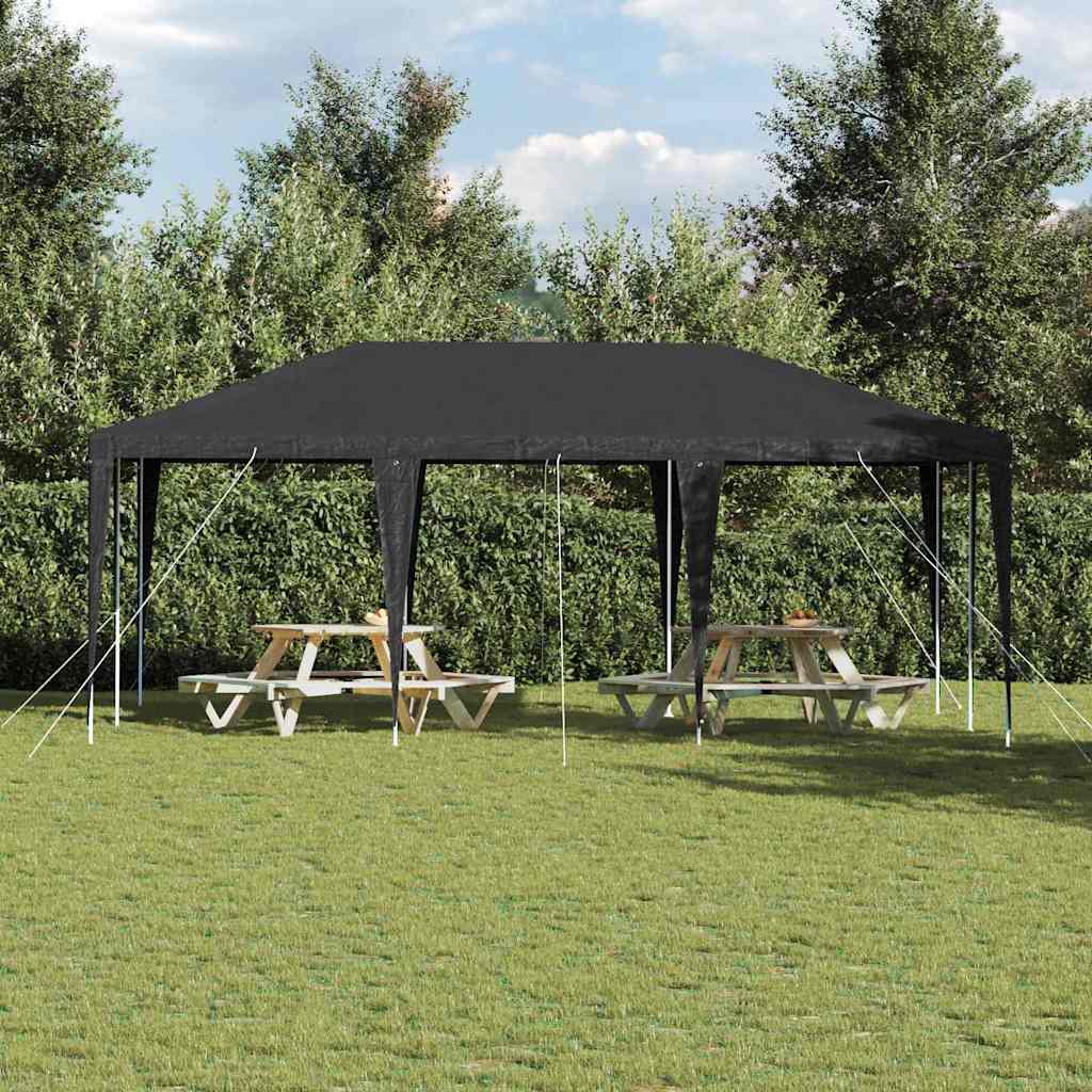 vidaXL Namiot Imprezowy Antracyt 600 x 400 x 266 cm Polietylen i Stal