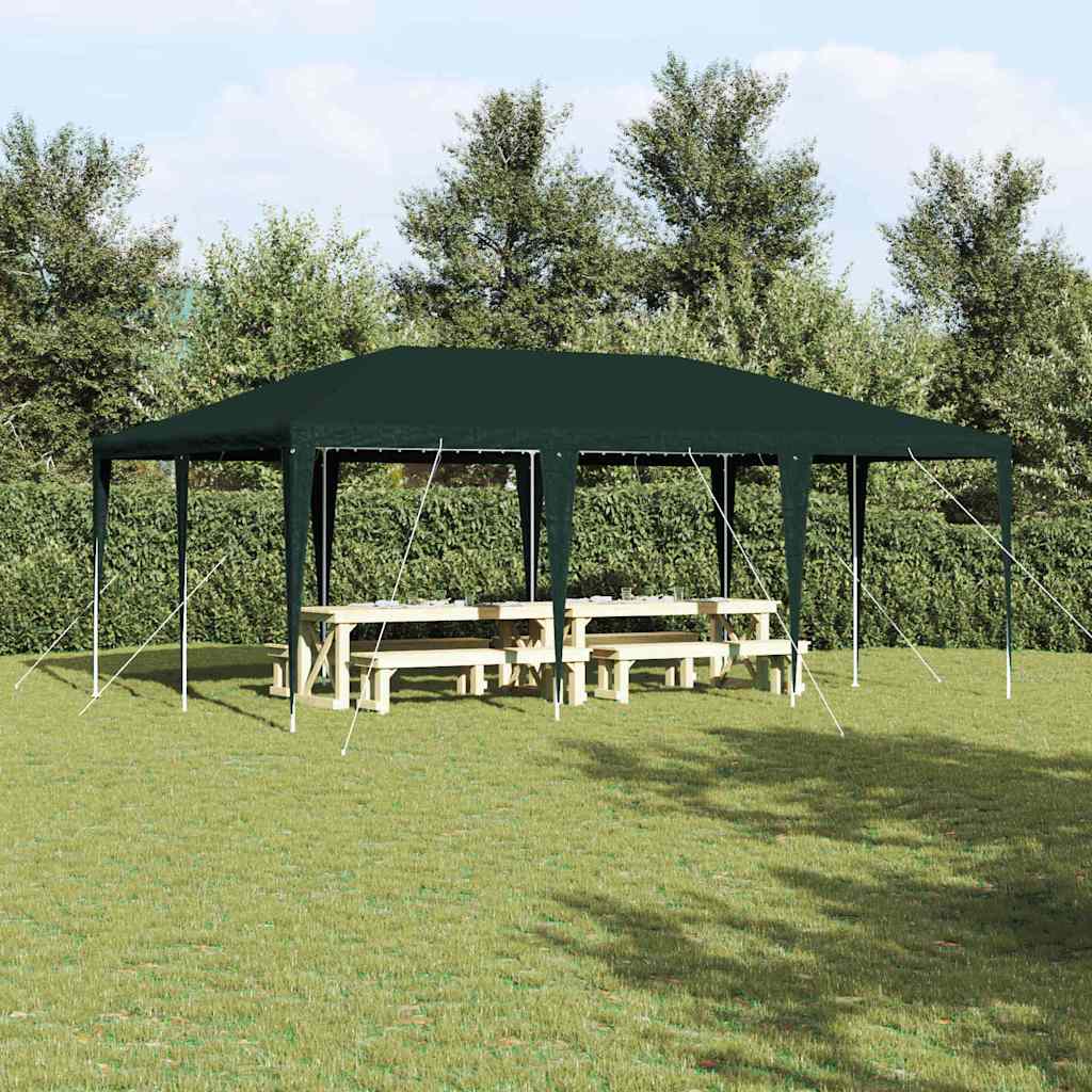 vidaXL Namiot Imprezowy Zielony 600 x 400 x 266 cm Polietylen i Stal