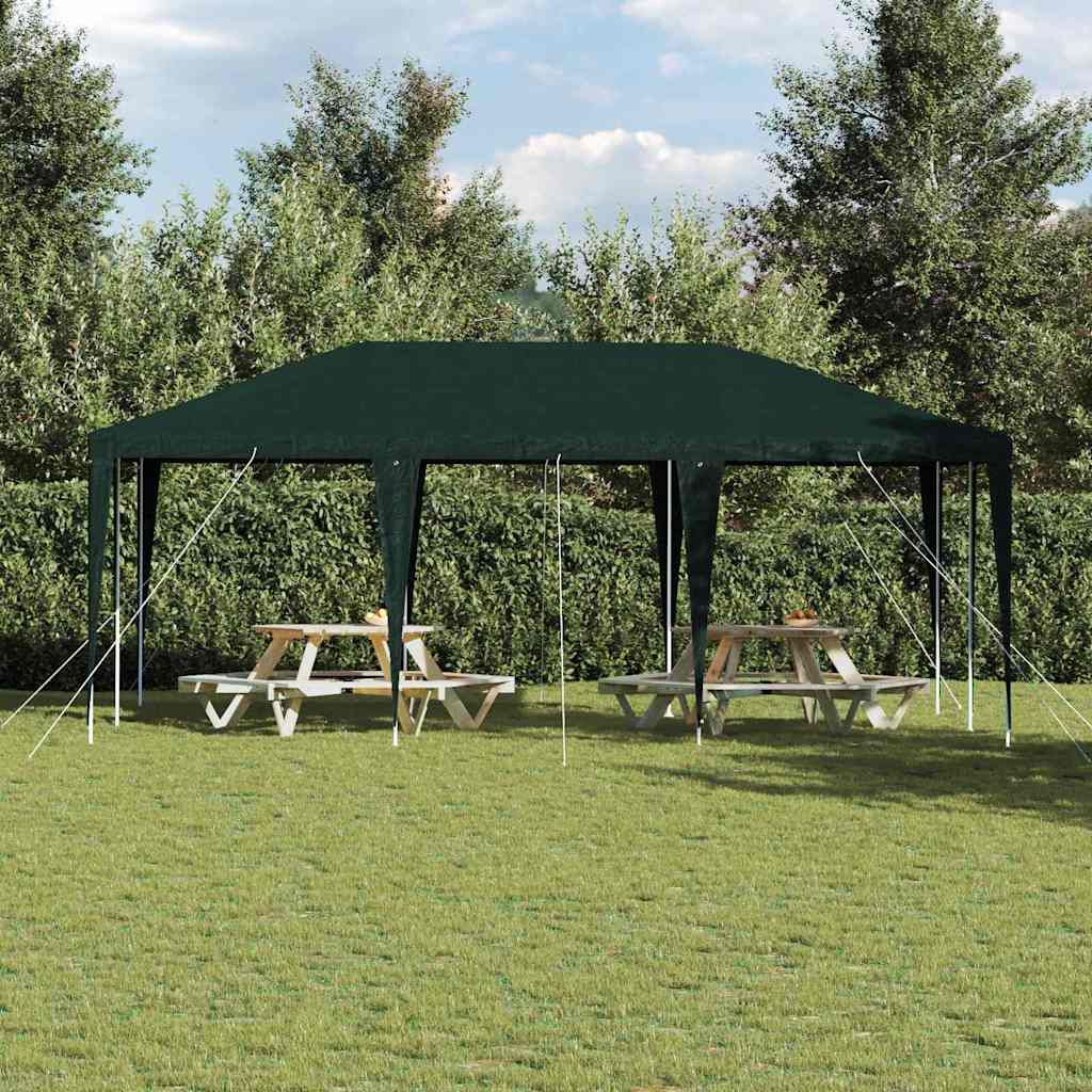 vidaXL Namiot Imprezowy Zielony 600 x 400 x 266 cm Polietylen i Stal