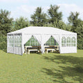 vidaXL Namiot Imprezowy Biały 600 x 400 x 266 cm Polietylen