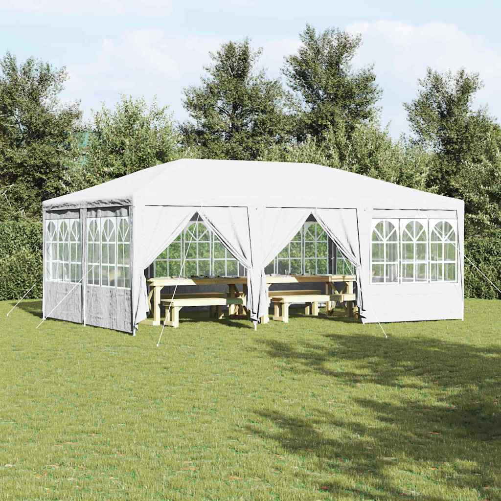 vidaXL Namiot Imprezowy Biały 600 x 400 x 266 cm Polietylen