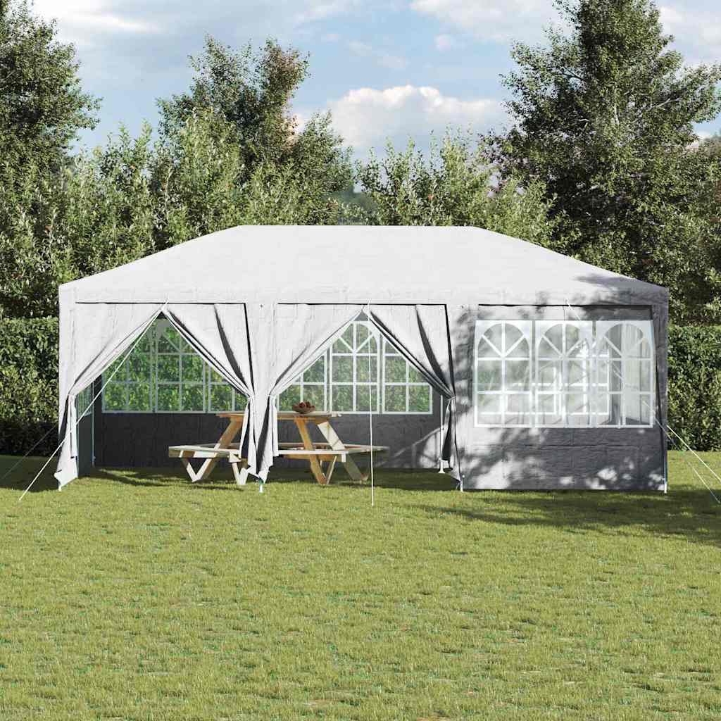 vidaXL Namiot Imprezowy Biały 600 x 400 x 266 cm Polietylen