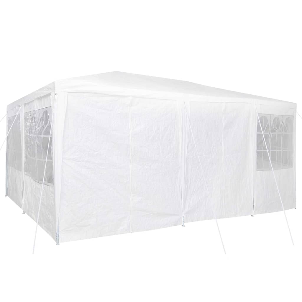 vidaXL Namiot Imprezowy Biały 600 x 400 x 266 cm Polietylen