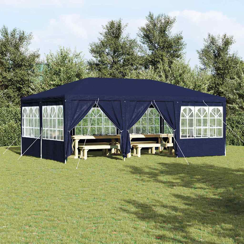 vidaXL Namiot Imprezowy Niebieski 600 x 400 x 266 cm Polietylen