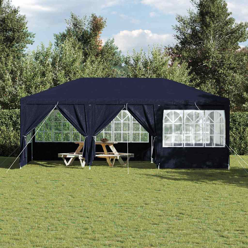 vidaXL Namiot Imprezowy Niebieski 600 x 400 x 266 cm Polietylen