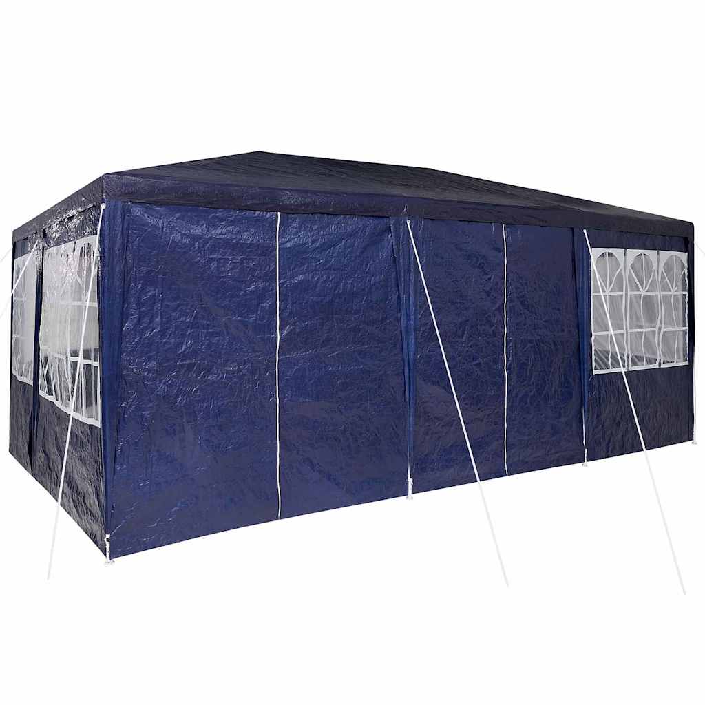 vidaXL Namiot Imprezowy Niebieski 600 x 400 x 266 cm Polietylen
