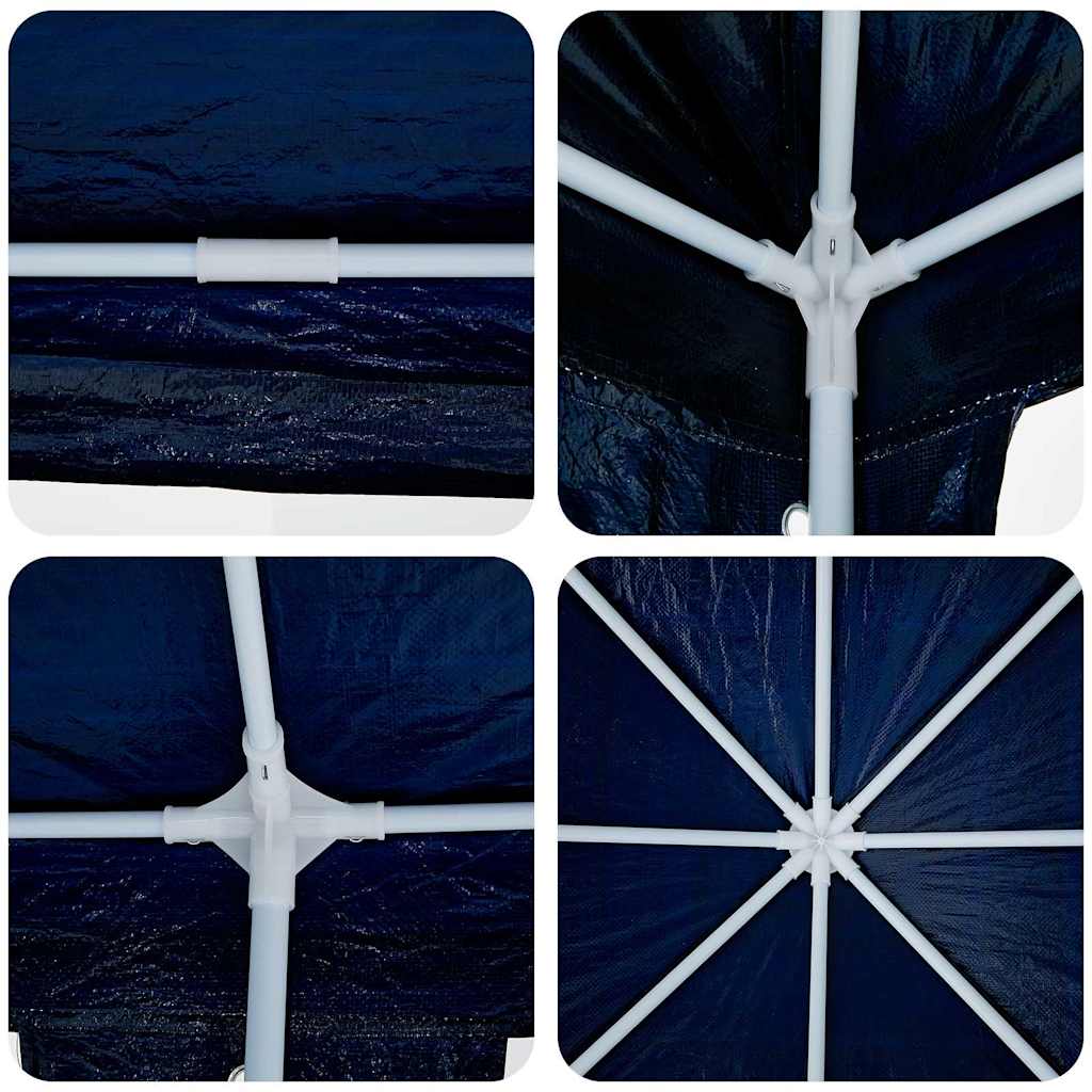 vidaXL Namiot Imprezowy Niebieski 800 x 400 x 266 cm Polietylen i Stal
