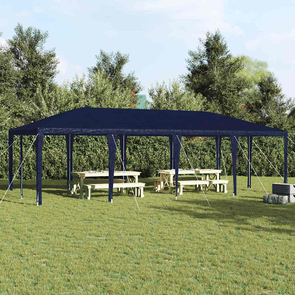 vidaXL Namiot Imprezowy Niebieski 800 x 400 x 266 cm Polietylen i Stal
