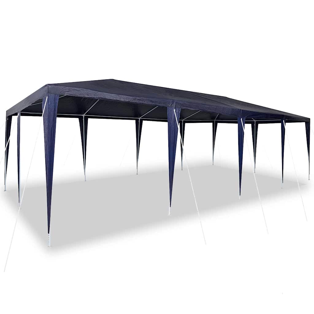 vidaXL Namiot Imprezowy Niebieski 800 x 400 x 266 cm Polietylen i Stal
