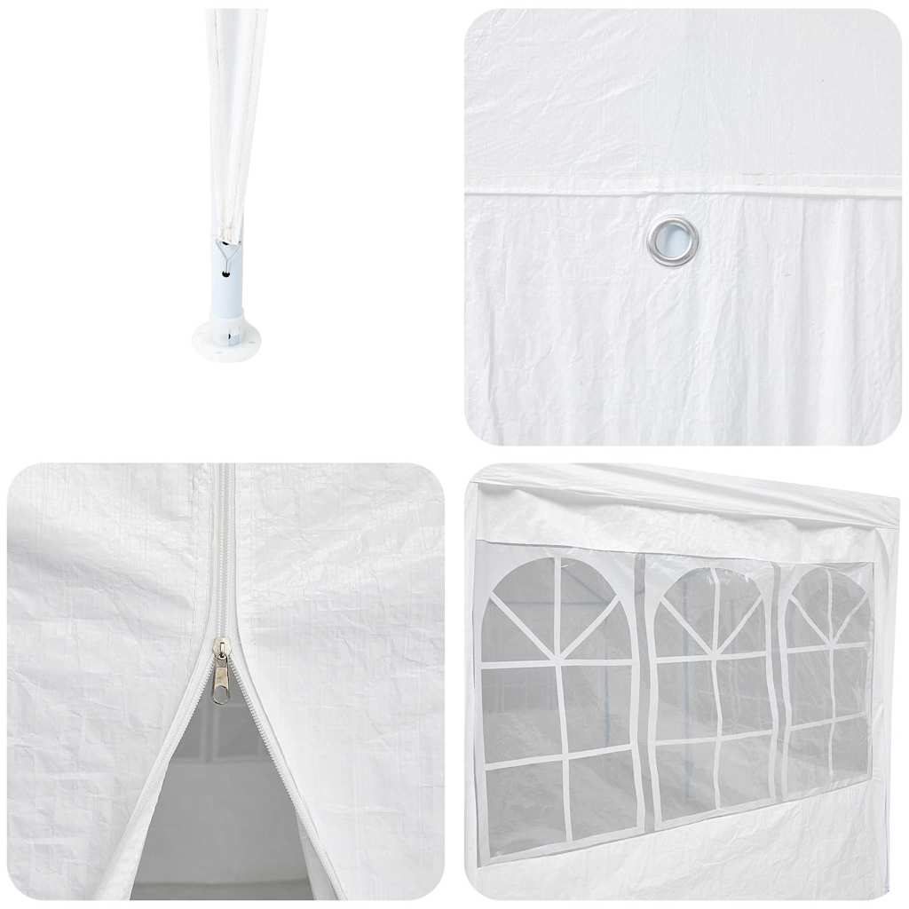 vidaXL Namiot Imprezowy Biały 800 x 400 x 266 cm Polietylen