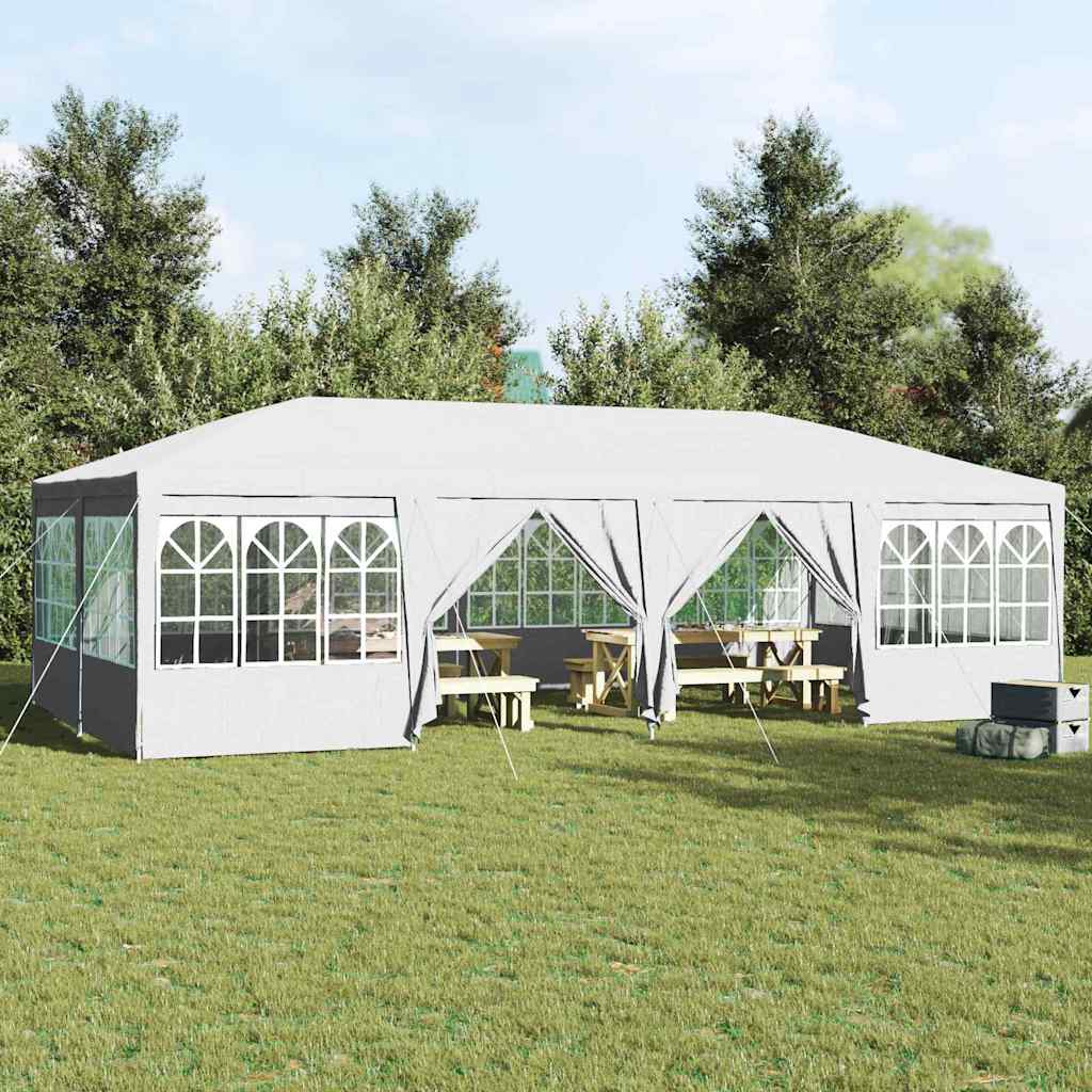 vidaXL Namiot Imprezowy Biały 800 x 400 x 266 cm Polietylen