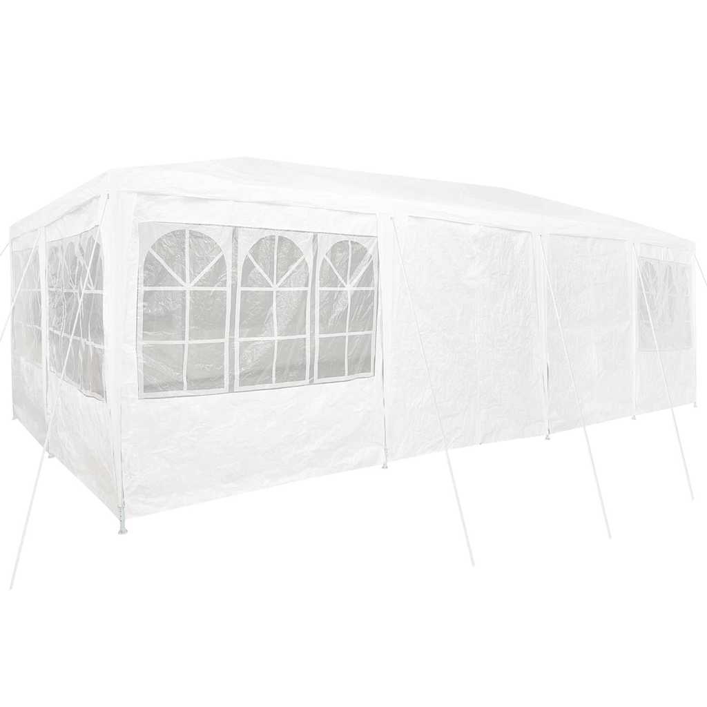 vidaXL Namiot Imprezowy Biały 800 x 400 x 266 cm Polietylen