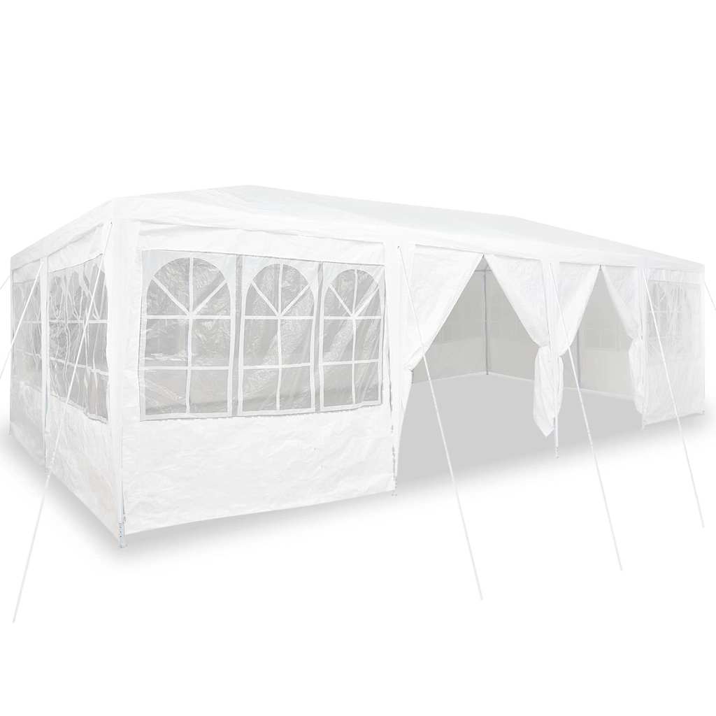 vidaXL Namiot Imprezowy Biały 800 x 400 x 266 cm Polietylen
