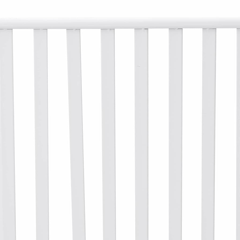 vidaXL Ławka ogrodowa Czysta Biała 103,5 x 51,5 x 90 cm Stal