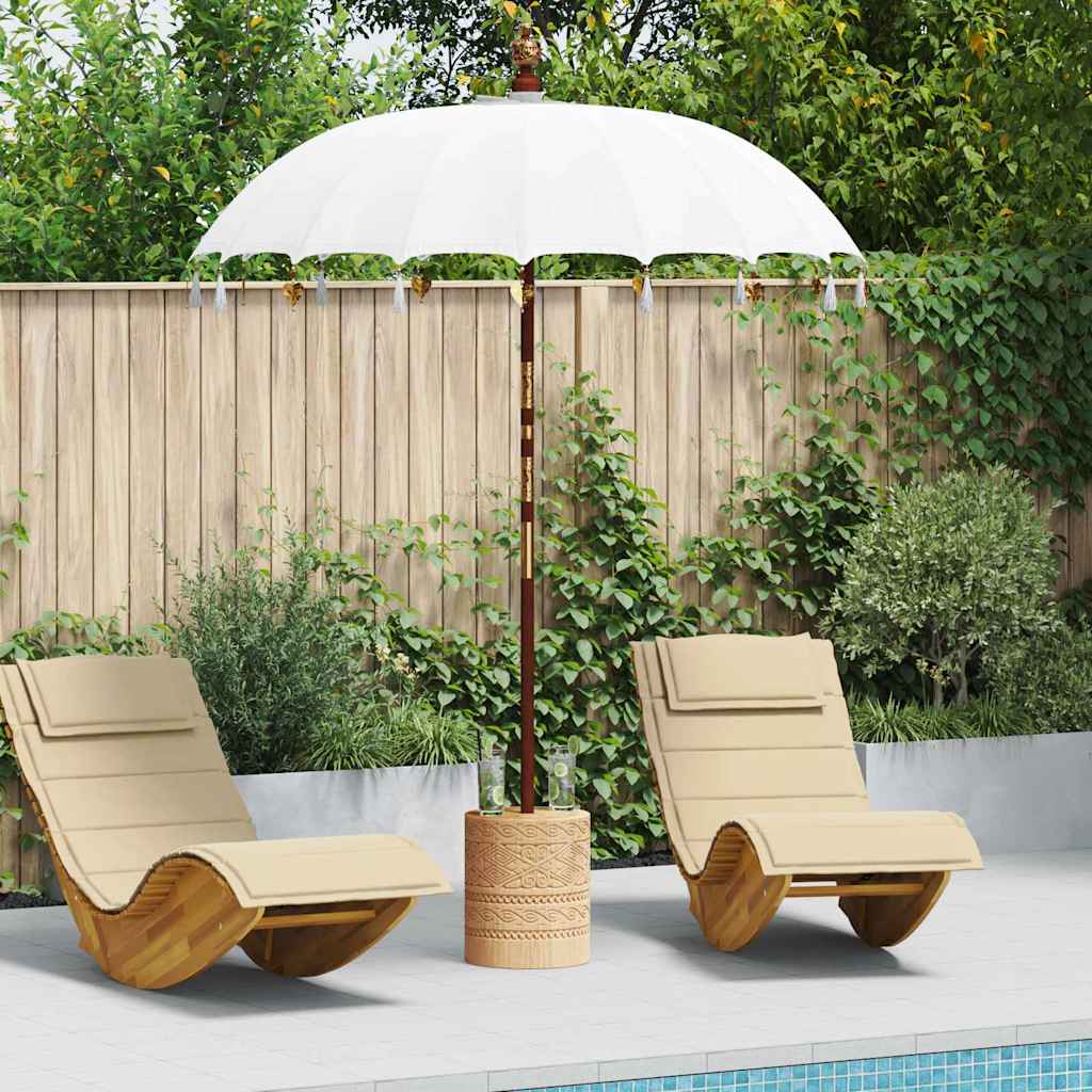 vidaXL Baliński Parasol Kremowy 190 x 190 x 260 cm
