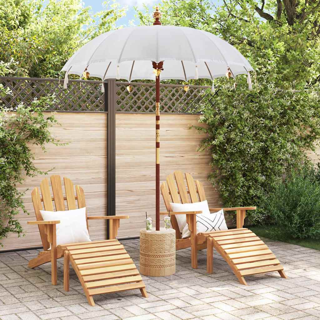 vidaXL Baliński Parasol Kremowy 190 x 190 x 260 cm