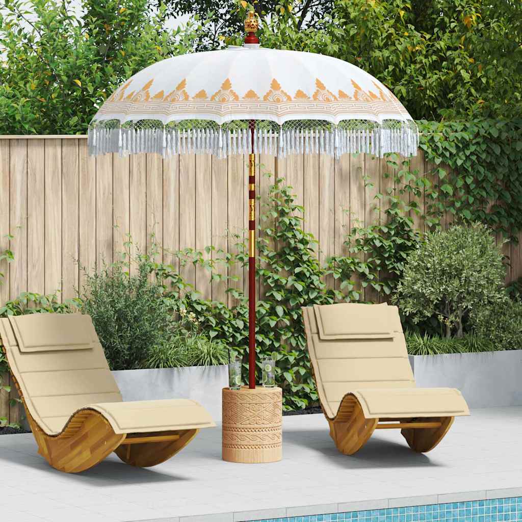 vidaXL Baliński Parasol Kremowy 190 x 190 x 260 cm
