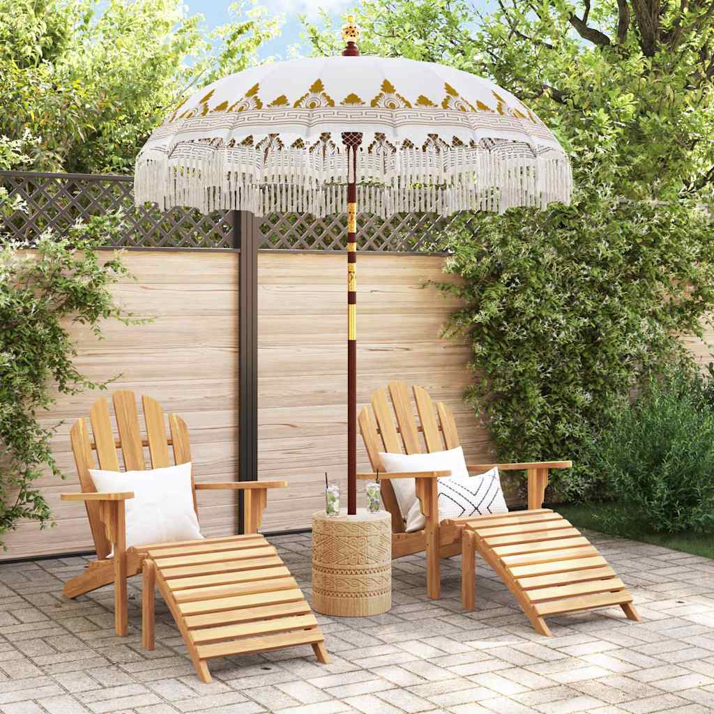 vidaXL Baliński Parasol Kremowy 190 x 190 x 260 cm