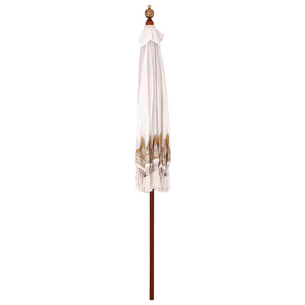 vidaXL Baliński Parasol Kremowy 215 x 215 x 260 cm