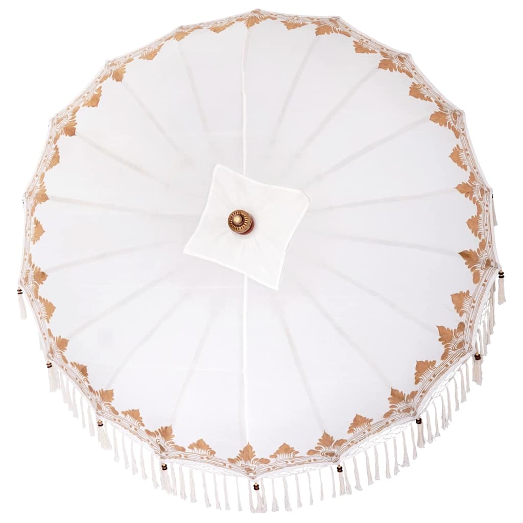vidaXL Baliński Parasol Kremowy 215 x 215 x 260 cm