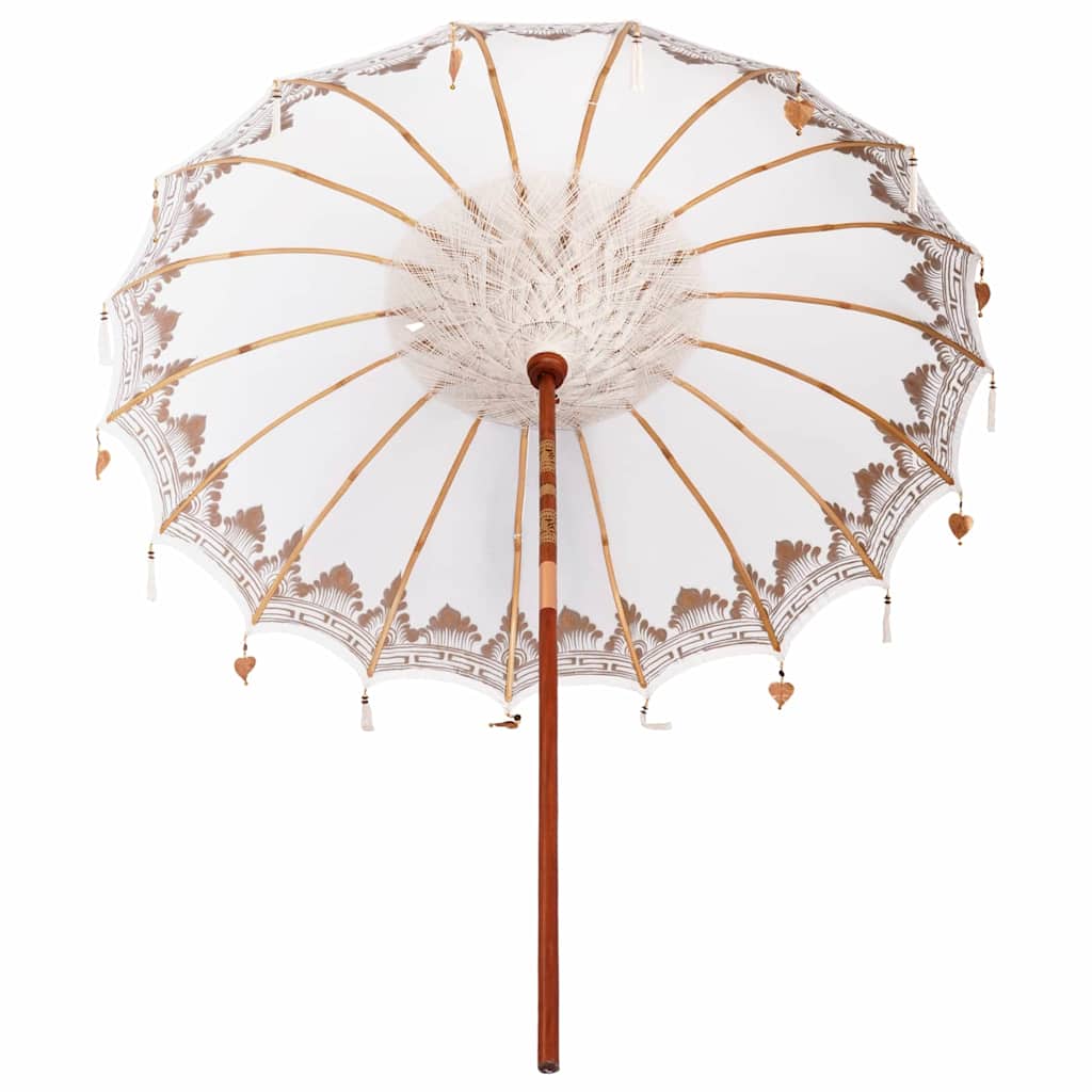 vidaXL Baliński Parasol Kremowy 215 x 215 x 260 cm