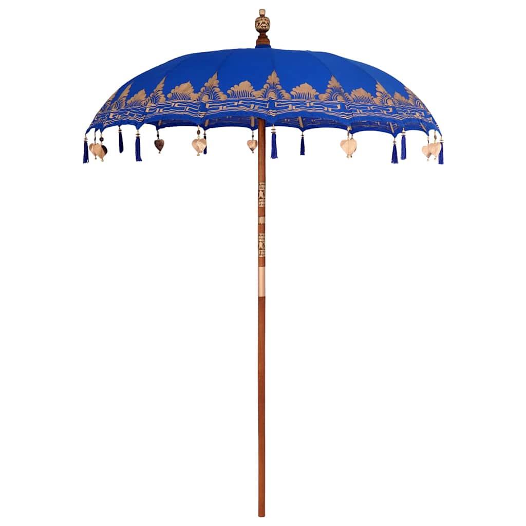 vidaXL Baliński Parasol Niebieski 185 x 185 x 260 cm