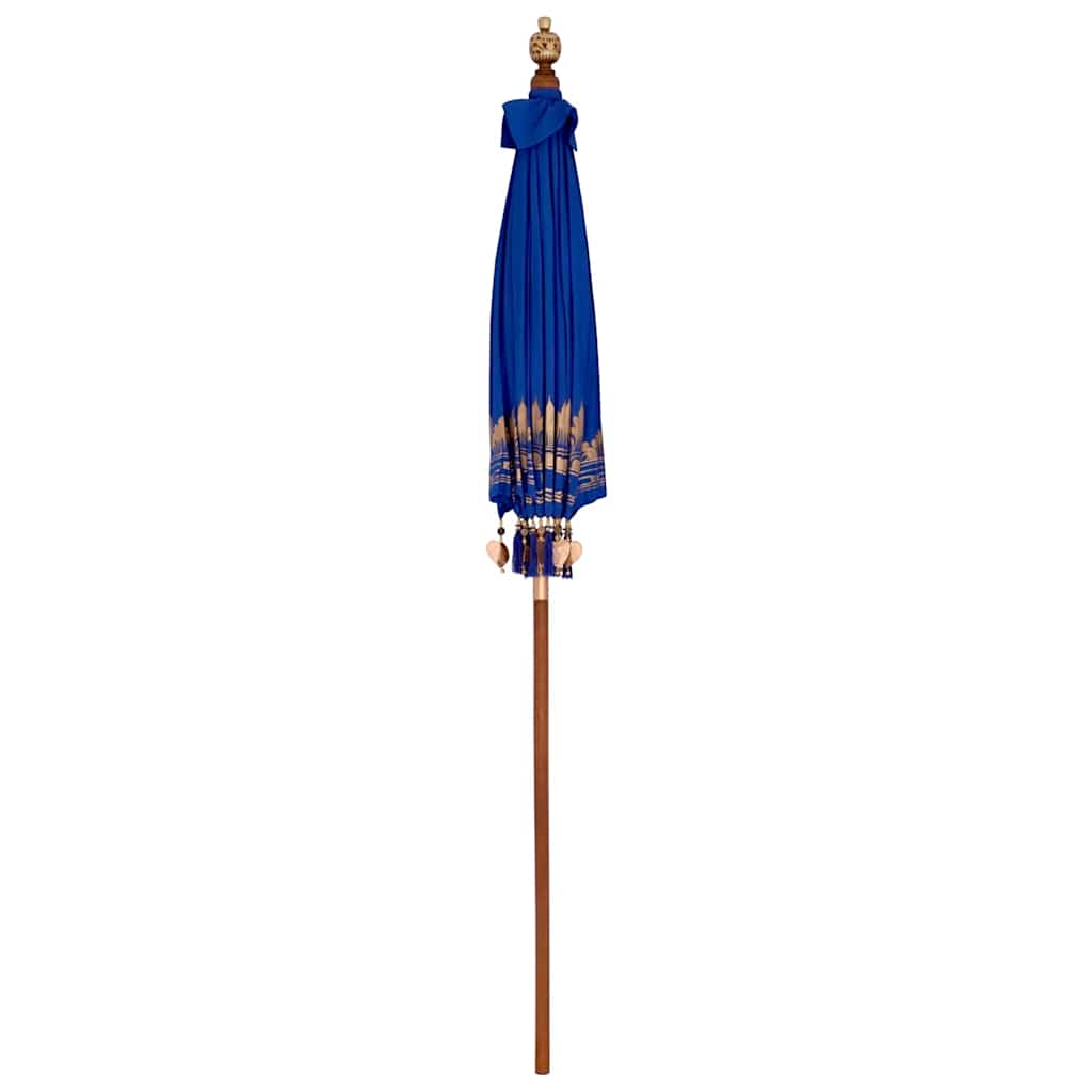 vidaXL Baliński Parasol Niebieski 185 x 185 x 260 cm